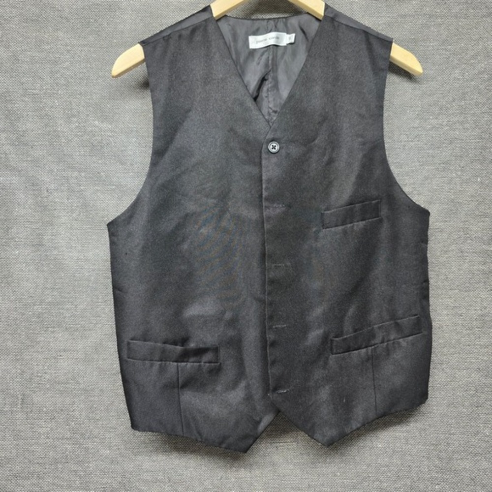 Pierre Cardin Mens Suit‎ Vest Black Formal Waistcoat Size S WPL 13185 Adjustable